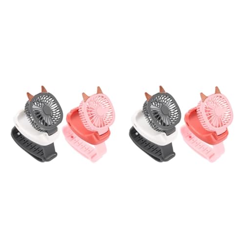 TOPPERFUN 2 Sätze Usb-fanuhr Mini-lüfter Tragbar Hände Kühlender Handfreilüfter Betrieben Kühlung Für Gehaltenen Tragbarer Am Handgelenk Abs 2 Stück * 2 von TOPPERFUN