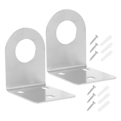 TOPPERFUN 2 Sätze Wasserfilter Wasserhahnhalterung Wandmontierter Wasserfilter Wasserhahnhalter Rechtwinklige Wasserhahnhalterung Metallhalterung Für Badezimmer In Küche Zu Hause von TOPPERFUN