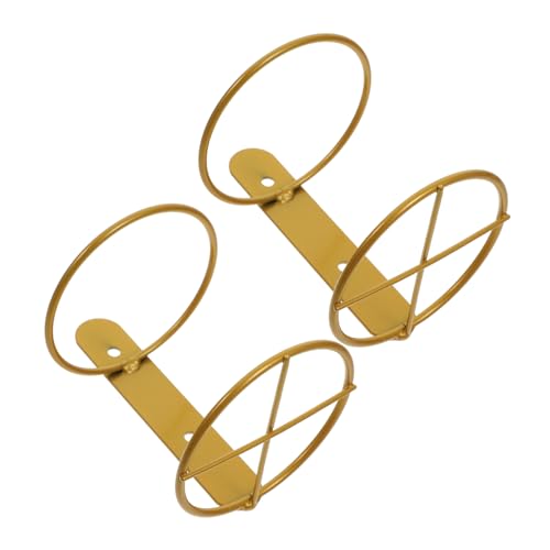 TOPPERFUN 2stücke Weinregal Aus Zur Wandmontage Weinflaschenhalter Hängender Weinregal-Organizer Für Küche Bar Esszimmer Platzsparendes Design von TOPPERFUN
