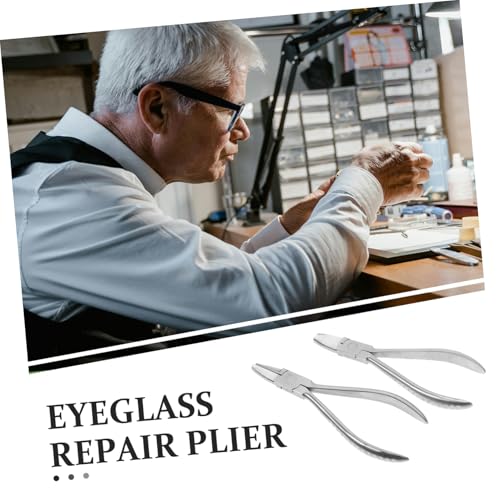 TOPPERFUN 2 Stück Brillenreparaturzange aus Robustem Verstellbare Nasenstege und Schrauben Präzise Justieren Ergonomisches Brillenreparaturwerkzeug für Heim Profieinsatz TOPPERFUN 2 Stück Brillenreparaturzange aus Robustem Verstellbare Nasenstege und Schrauben Präzise Justieren Ergonomisches Brillenreparaturwerkzeug für Heim Profieinsatz von TOPPERFUN