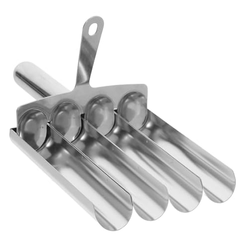 TOPPERFUN 2 Stück Edelstahl Fleischbällchenformer mit Innovativem Design Schnelles Kochen Vielseitig für Fleisch Fisch Garnelenbällchen Leicht zu Reinigen Tragbares Küchenwerkzeug von TOPPERFUN