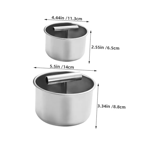 TOPPERFUN 2 Stück Frikadellen-Hersteller Manuelle Frikadellenmaschine Mini -Fleischbällchenform Fleischbällchen -Shaper Metallfleischbällchenwerkzeug Rostfreier Stahl Silber Wiederverwendbar von TOPPERFUN