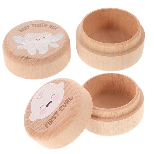 TOPPERFUN 2 Stück Gedenkbox Für Milchzähne Fall Eines Verlorenen Zahns Zahn Behälter Kleinkind Zähne Fall Zahnschoner Hölzern TOPPERFUN 2 Stück Gedenkbox Für Milchzähne Fall Eines Verlorenen Zahns Zahn Behälter Kleinkind Zähne Fall Zahnschoner Hölzern von TOPPERFUN