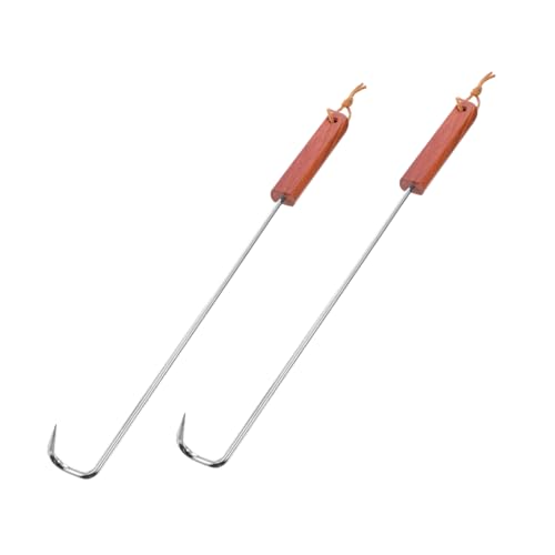 TOPPERFUN 2 Stück Grillgabel Tragbare Bbq Fleischgabel mit Holzgriff für Grill Camping und Outdoor Aktivitäten für und Gemüse Zubereiten TOPPERFUN 2 Stück Grillgabel Tragbare Bbq Fleischgabel mit Holzgriff für Grill Camping und Outdoor Aktivitäten für und Gemüse Zubereiten von TOPPERFUN