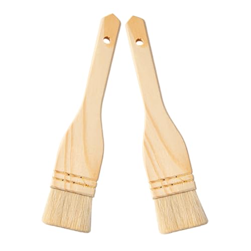 TOPPERFUN 2 Stücke Wolle Basting aus Holz Grill und Backpinsel Küchenutensil für Gleichmäßiges Ölen und Marinieren für Bbq und Backen TOPPERFUN 2 Stücke Wolle Basting aus Holz Grill und Backpinsel Küchenutensil für Gleichmäßiges Ölen und Marinieren für Bbq und Backen von TOPPERFUN