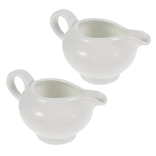 TOPPERFUN 2 Stück Keramik Sauce Container mit Tropfsicherer Ausguss für Saucen und Bratensoßen Komfortabler Griff für Restaurant Catering und Zuhause TOPPERFUN 2 Stück Keramik Sauce Container mit Tropfsicherer Ausguss für Saucen und Bratensoßen Komfortabler Griff für Restaurant Catering und Zuhause von TOPPERFUN