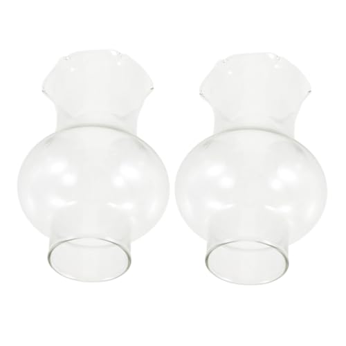 TOPPERFUN 2 Stück Lampenschirme für Petroleumlampe Ersatzglas Klar Kerzenlampe Vintage Öllampe Retro Kerosinlampen Lampenabdeckung Robust Hitzebeständig Einfach Montierbar TOPPERFUN 2 Stück Lampenschirme für Petroleumlampe Ersatzglas Klar Kerzenlampe Vintage Öllampe Retro Kerosinlampen Lampenabdeckung Robust Hitzebeständig Einfach Montierbar von TOPPERFUN