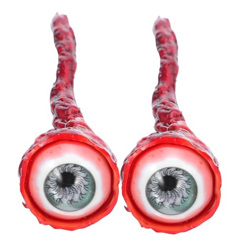 TOPPERFUN 2 Stück Latex Fake Augäpfel Blutige Augen für Halloween Dekorationen Gruselige Requisiten und Horror für Unvergessliche Partys TOPPERFUN 2 Stück Latex Fake Augäpfel Blutige Augen für Halloween Dekorationen Gruselige Requisiten und Horror für Unvergessliche Partys von TOPPERFUN