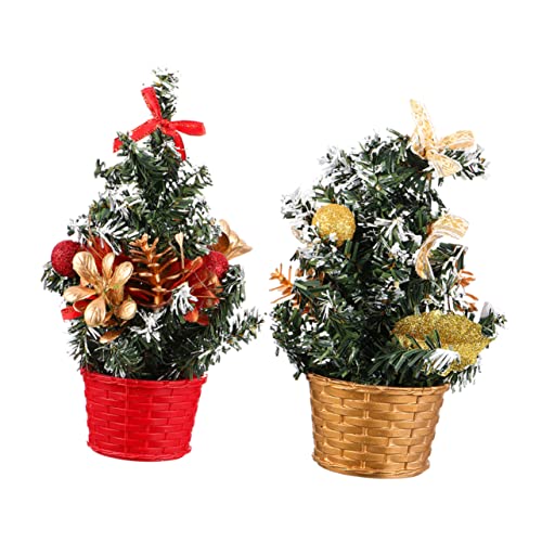 TOPPERFUN 2 Stück Mini Weihnachtsbaum Künstliche Weihnachtsbaum Dekorationen für Tisch und Fensterbrett und und Langlebig für Weihnachtsfeiern und Neujahr TOPPERFUN 2 Stück Mini Weihnachtsbaum Künstliche Weihnachtsbaum Dekorationen für Tisch und Fensterbrett und und Langlebig für Weihnachtsfeiern und Neujahr von TOPPERFUN