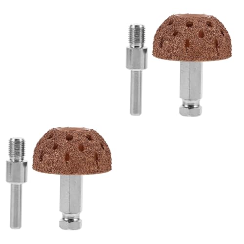 TOPPERFUN 2 Stück Reifenschleifkopf Polsterrad Reparatur von Autoreifen Rad Reifen Maschine Reifenreparaturset Reifen Reparatur Schleifkopf werkzeug rad reparatur kit Reifenpuffer aus Metall von TOPPERFUN