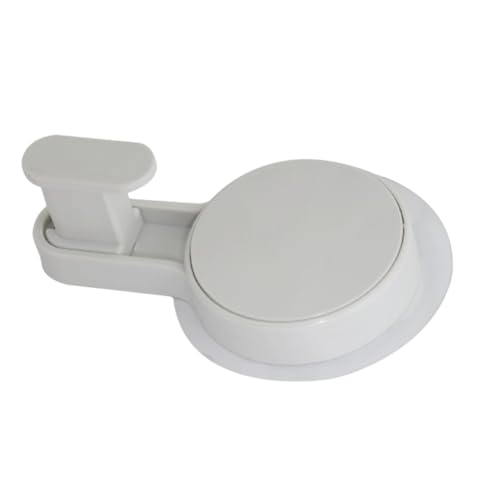 TOPPERFUN 2 Stück Saughaken für Badezimmer Starkes Vakuum Wandhaken aus PVC Wiederverwendbar Removierbar Ohne Bohren für Fliesen Glas Spiegel von TOPPERFUN