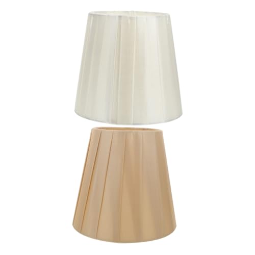 TOPPERFUN 2 Stück Stofflampenschirm für Nachttischlampe Vintage Lampenschirm für Tischlampe mit Clip Robuste und Praktische Lampe für Schlafzimmer und Wohnzimmer TOPPERFUN 2 Stück Stofflampenschirm für Nachttischlampe Vintage Lampenschirm für Tischlampe mit Clip Robuste und Praktische Lampe für Schlafzimmer und Wohnzimmer von TOPPERFUN