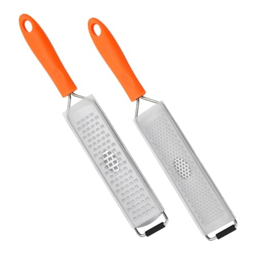 TOPPERFUN 2 Stück Teiliges Reibe Multifunktionale Küchenreibe für Gemüse und Platzsparend und Rutschfester Griff für Zubereitung Gesunder Snacks von TOPPERFUN