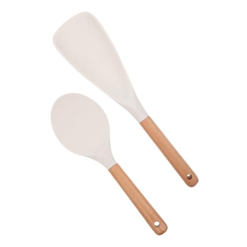 TOPPERFUN 2 Stück Teiliges Silikon Reislöffel Hitzebeständig Verschleißfest für Haushalt und Gastronomie Glatte Oberfläche Einfache Bpa Frei Küchenutensil für Reisgerichte TOPPERFUN 2 Stück Teiliges Silikon Reislöffel Hitzebeständig Verschleißfest für Haushalt und Gastronomie Glatte Oberfläche Einfache Bpa Frei Küchenutensil für Reisgerichte von TOPPERFUN