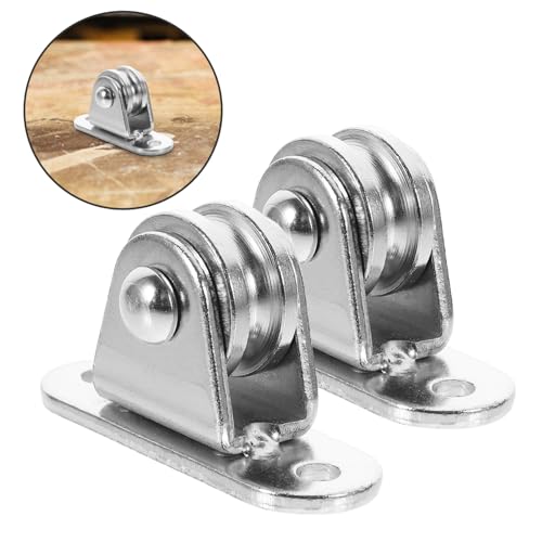 TOPPERFUN 2 Stück Teiliges Umlenkrollen für Deckenmontage Robuste Traction pulley Wheels mit Hoher Tragkraft Vielseitig Einsetzbar für Heben Ziehen Richtungswechsel bei Vorhängen Pools und TOPPERFUN 2 Stück Teiliges Umlenkrollen für Deckenmontage Robuste Traction pulley Wheels mit Hoher Tragkraft Vielseitig Einsetzbar für Heben Ziehen Richtungswechsel bei Vorhängen Pools und von TOPPERFUN