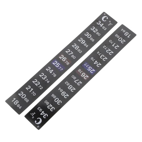 TOPPERFUN 2 Stück Thermometer Aufkleber für Präzise Temperaturmessung Selbstklebend für Gärbehälter Temperaturbereich für Verschiedene Anwendungen von TOPPERFUN