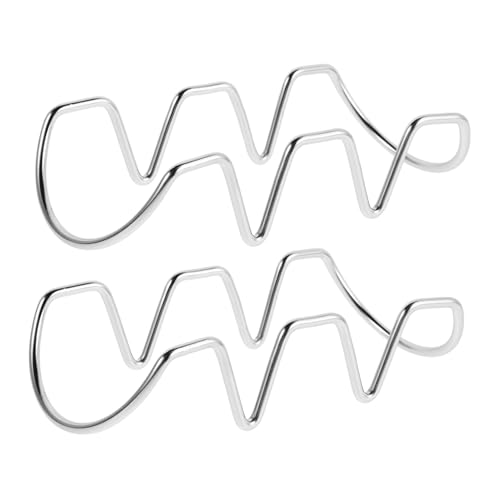 TOPPERFUN 2 Stück Weinregal für die Arbeitsplatte Kühlschrank mit Weinregal Weinhalter für kühlschrank Weinflaschenhalter für Tisch Wand weinregal Rostfreier Stahl Silver von TOPPERFUN