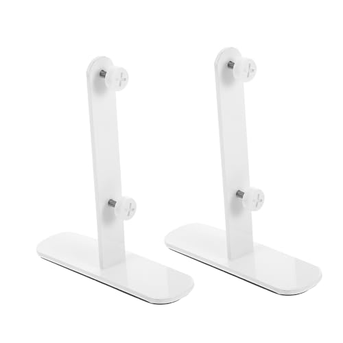 TOPPERFUN 2 Stücke Desktop Befestigung Halterung Pegboard Display Unterstützung Stehen Peg Board Peg Board Halter Carbon Stahl Weiß von TOPPERFUN
