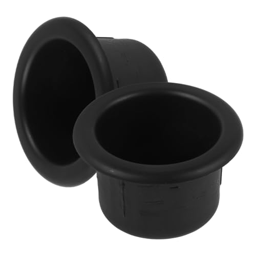 TOPPERFUN 2 Stücke Wohnmobilhalter Tassenhalter Getränkehalterauskleidung Becherhaltereinsatz Für Boot Getränkehalter Im Auto Couch-getränkehalter-Einsatz Abs Black von TOPPERFUN