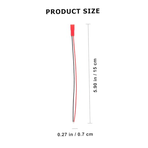 TOPPERFUN 20 Sätze Pin Stecker Kabelverbinder Umweltfreundlich Kalt Hochtemperaturbeständig Kompatibel mit Mini Rc Helikopter LED Streifen Motor Esc und Li po Batterien von TOPPERFUN