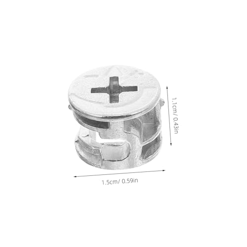 TOPPERFUN 20 Stück Teiliges Exzenter Nockenverbinder Schnellmontage Möbelbeschlag für Schrank Kleiderschrank Kommode Möbelverbindungsbeschläge von TOPPERFUN