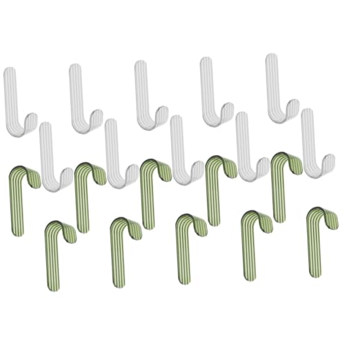 TOPPERFUN 20 Stück Teiliges Klebehaken Transparent und Durchsichtig Nahtlose Selbstklebende Wandhaken mit Starkem Halt Kleine Wandhaken als Handtuchhaken für Bad und Küche Platzsparende Tür von TOPPERFUN