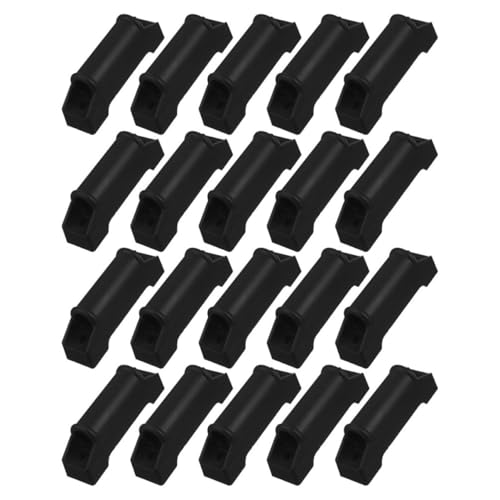 TOPPERFUN 20 Stück robuste Fußstütze Recliner Zubehör Ergonomische Fußstütze Kunststoff Fußstützen Fußstütze für Relaxsessel Relaxstuhl Zubehör Gaming -Stuhl zurückliegen Fußauflage pp Black von TOPPERFUN