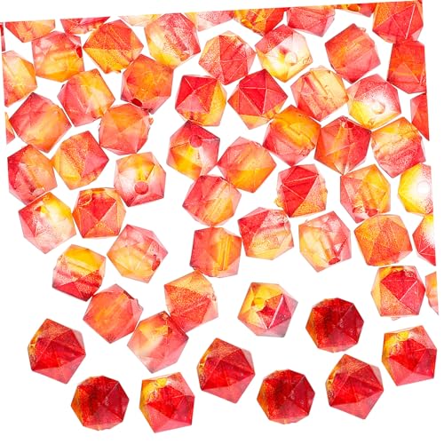 TOPPERFUN 200Stücke Irreguläre Acrylperlen für DIY Schmuckherstellung Transparente Halskettenperlen für Kreative Handwerksprojekte von TOPPERFUN
