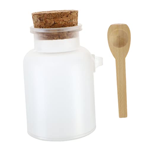 TOPPERFUN 200g Plastikflasche Leere Flasche Mit Korken Gewürzflasche Abs-kunststoff Kosmetikpulver Flaschenglas Holzkorken Löffel TOPPERFUN 200g Plastikflasche Leere Flasche Mit Korken Gewürzflasche Abs-kunststoff Kosmetikpulver Flaschenglas Holzkorken Löffel von TOPPERFUN