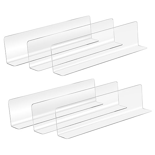 TOPPERFUN 20stücke Transparente Regaltrenner Trennwände Aus PVC Für Supermärkte Langlebige Und Stabile Fachteiler Für Regale Schränke Und Küchenorganisation von TOPPERFUN