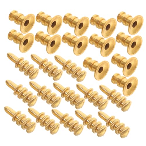 TOPPERFUN Satz Hardware-Möbel Möbelbeschläge Stift für Regalstützen Halterungshardware Halterungen Zinklegierung Golden von TOPPERFUN