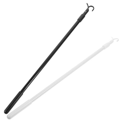TOPPERFUN 2St venezianische Gardinenstange Vorhang verstellbare Stange Fenstermetallstange Gardinenstangen Vorhänge Haken Rollo-Zugstange Blindstock Reparatur Spurstange Öffner von TOPPERFUN