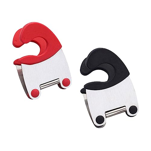TOPPERFUN 2Stücke Löffelhalter mit Verbrühungs Rubber Topf Clip Küchen Gadget für Löffel Spatel und Kochutensilien Rot Schwarz TOPPERFUN 2Stücke Löffelhalter mit Verbrühungs Rubber Topf Clip Küchen Gadget für Löffel Spatel und Kochutensilien Rot Schwarz von TOPPERFUN