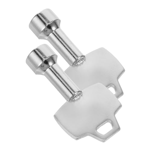 TOPPERFUN 2Stücke Mülleimer Schlüssel für Panel Schloss Langlebig und Robust für Outdoor Mülltonnen Verhindert Wildtiere Effektiver Einbruchschutz Metallmaterial von TOPPERFUN