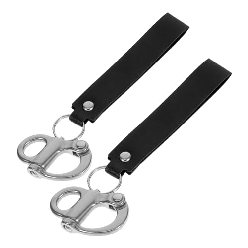 TOPPERFUN 2stücke Schnellverschluss-schnappschäkel Aus Edelstahl Für Boote Und Hochfester Karabinerhaken Zum Surfen Tauchen Segeln Rigging-schäkel von TOPPERFUN
