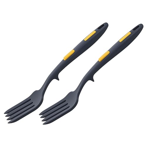 TOPPERFUN 2Stücke Silikon Ergonomische Kochgabel aus Lebensmittelechtem Silikon Hitzebeständig und Geruchsneutral für Pasta und Tägliches Tiefblaue Farbe TOPPERFUN 2Stücke Silikon Ergonomische Kochgabel aus Lebensmittelechtem Silikon Hitzebeständig und Geruchsneutral für Pasta und Tägliches Tiefblaue Farbe von TOPPERFUN