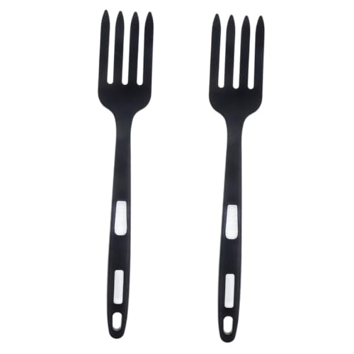 TOPPERFUN 2Stücke Silikon Gabeln Flexible Küchenwerkzeuge Ergonomisches Design Servieren von Pasta und Salat und Wiederverwendbar Leicht von TOPPERFUN
