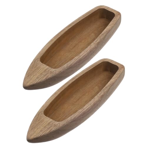 TOPPERFUN 2Stücke Unfertiges Holzboot Modell Miniaturboot aus Holz Dekoration für Zuhause oder Büro Kreatives für DIY Projekte für Bootsmodell Sammler von TOPPERFUN