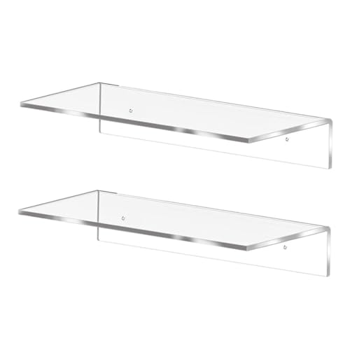 TOPPERFUN 2 Stück Wand Schwebendes Bücherregal aus Kunststoff Platzsparend für Wohnzimmer und Badezimmer Einfach zu Montieren für Aufbewahrung von Büchern und Deko TOPPERFUN 2 Stück Wand Schwebendes Bücherregal aus Kunststoff Platzsparend für Wohnzimmer und Badezimmer Einfach zu Montieren für Aufbewahrung von Büchern und Deko von TOPPERFUN