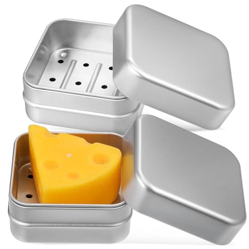 TOPPERFUN 2er-Pack Seifenschale Aus Aluminium Reiseseifenhalter Deckel Für Badezimmer-entwässerungsfunktion TOPPERFUN 2er-Pack Seifenschale Aus Aluminium Reiseseifenhalter Deckel Für Badezimmer-entwässerungsfunktion von TOPPERFUN