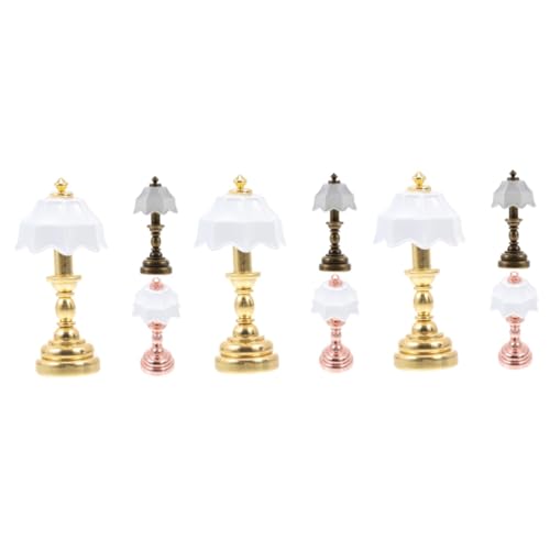 TOPPERFUN 3 Sätze Mini-schreibtischlampenmodell Led Lichter Für Miniaturen Weiß Warmes Licht Usb-schreibtischlampe Klein Mini-hauslampe Miniaturlampe Metall 3 Stück * 3 von TOPPERFUN