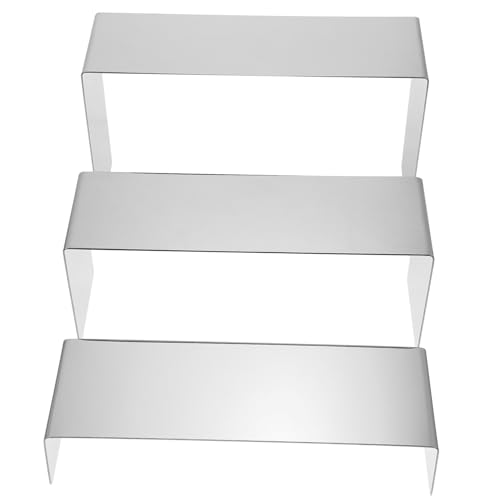 TOPPERFUN 3 Stück Schuhregal aus Verstellbares Schuhdisplay Platzsparend für Eingangsbereich und Einzelhandel Schuhaufbewahrung Design Robust und Elegant von TOPPERFUN