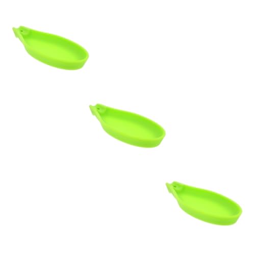 TOPPERFUN 3 Stück Silikonmatten für die Küchentheke modern Weiß unser Schalter Herd küchenorganisation küchenwerkzeug küchenzubehör Kochlöffelhalter Silikonlöffel Ruhe Kieselgel Light Green von TOPPERFUN