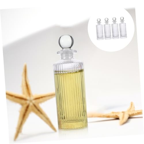 TOPPERFUN 3 Stück Teiliges Aromatherapie flaschen aus Transparentem Glas Wiederverwendbare Duftflaschen für Raumduft Dekorative Parfümzerstäuber Geeignet für Wohn Badezimmerdekoration von TOPPERFUN