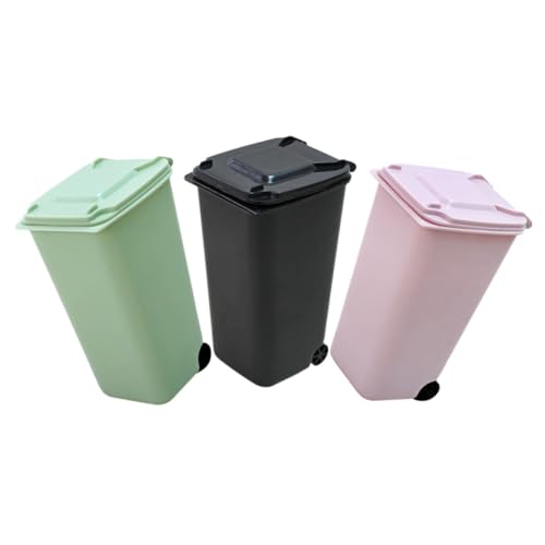 TOPPERFUN 3 Stück Teiliges Mini Tischmülleimer Deckel Kompakter Desktop Abfalleimer Geruchsdichter Papierkorb für Büro Küche Schlafzimmer Vielseitiger Kleiner Müllbehälter TOPPERFUN 3 Stück Teiliges Mini Tischmülleimer Deckel Kompakter Desktop Abfalleimer Geruchsdichter Papierkorb für Büro Küche Schlafzimmer Vielseitiger Kleiner Müllbehälter von TOPPERFUN