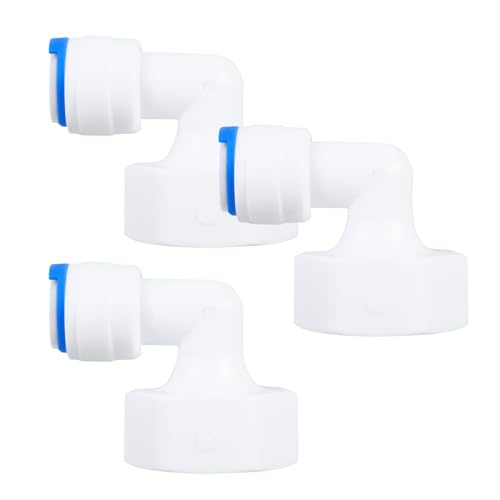 TOPPERFUN 3 Stück Wasseranschlussadapter Schnellverbinder für Wasserfilter Umkehrosmose Robust und Druckbeständig Einfache Installation und Vielseitige Anwendung von TOPPERFUN