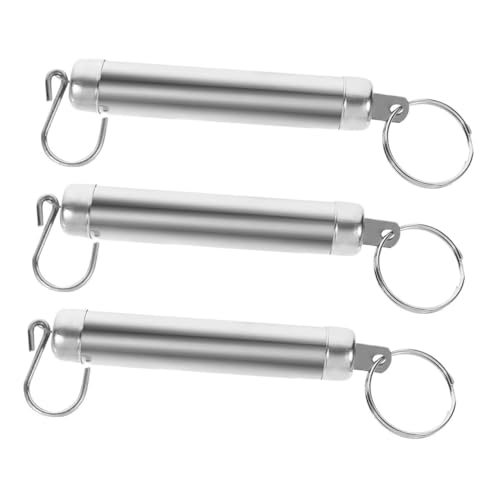 TOPPERFUN 3 Stücke Tragbare Mechanische Federwaage mit Klarem Display Robuster Metallhaken Vielseitig für Küche Reise Lebensmittel Gepäck und Präzise Gewichtsmessung von TOPPERFUN