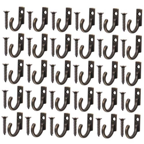 TOPPERFUN 30 Stück Retro Wandhaken Antik Optik Kratzfeste Aufhänger mit Gebogenem Rand Robust für Handtücher Hüte Kleidung Wandmontage für Bad Küche Schlafzimmer Vielseitig Einsetzbar TOPPERFUN 30 Stück Retro Wandhaken Antik Optik Kratzfeste Aufhänger mit Gebogenem Rand Robust für Handtücher Hüte Kleidung Wandmontage für Bad Küche Schlafzimmer Vielseitig Einsetzbar von TOPPERFUN