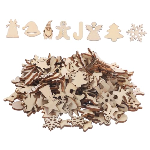 TOPPERFUN 300 Stück Unvollendete Holz Ausschnitte für Weihnachtsdeko Diy Weihnachtsbaum Hänger und Bastelmaterial für Kreative Projekte TOPPERFUN 300 Stück Unvollendete Holz Ausschnitte für Weihnachtsdeko Diy Weihnachtsbaum Hänger und Bastelmaterial für Kreative Projekte von TOPPERFUN