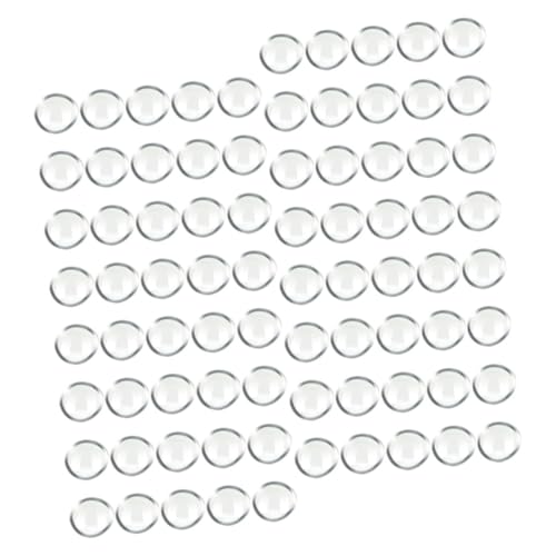 TOPPERFUN 300stücke Glasmurmeln Transparent Für Aquarien Flache Glaskiesel Als Vasenfüller Klare Perlen Zum Basteln Und Dekoration Dekorative Glasedelsteine Für Blumenvasen Und von TOPPERFUN